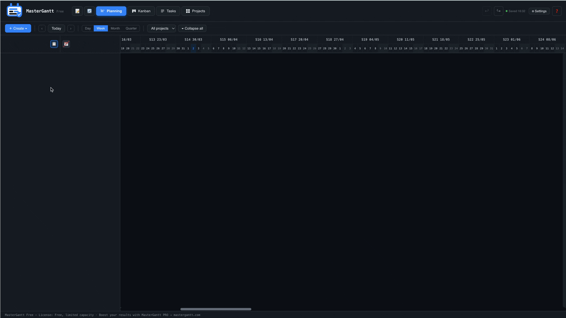 Creacion del proyecto modelo (dark)